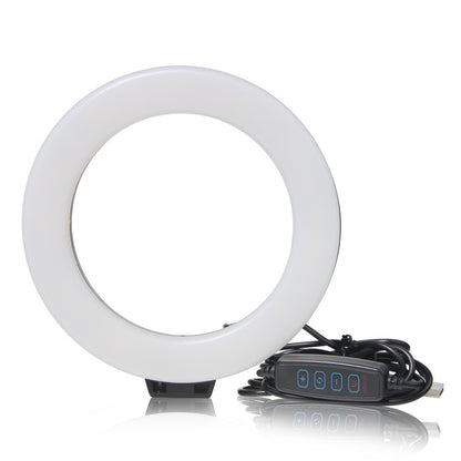 Mini LED Ring Light with Tripod & Phone Holder – 6.3" Selfie Light with Bluetooth Remote