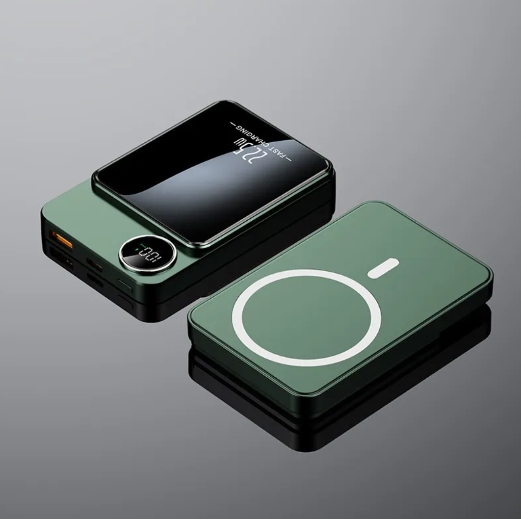 Ultra-Slim Magnetic Wireless Power Bank - Snap-On Charger for iPhone