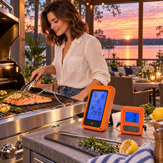 Wireless Meat Thermometer – Smart Touchscreen Probe Set