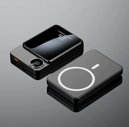 Ultra-Slim Magnetic Wireless Power Bank - Snap-On Charger for iPhone